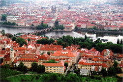 Blick über die Dächer Prags